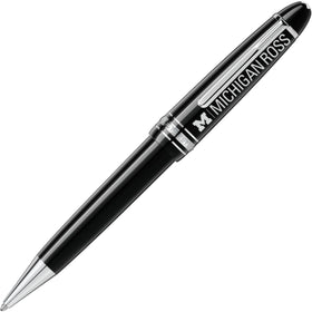 Michigan Ross Montblanc Meisterstück LeGrand Ballpoint Pen in Platinum Shot #1