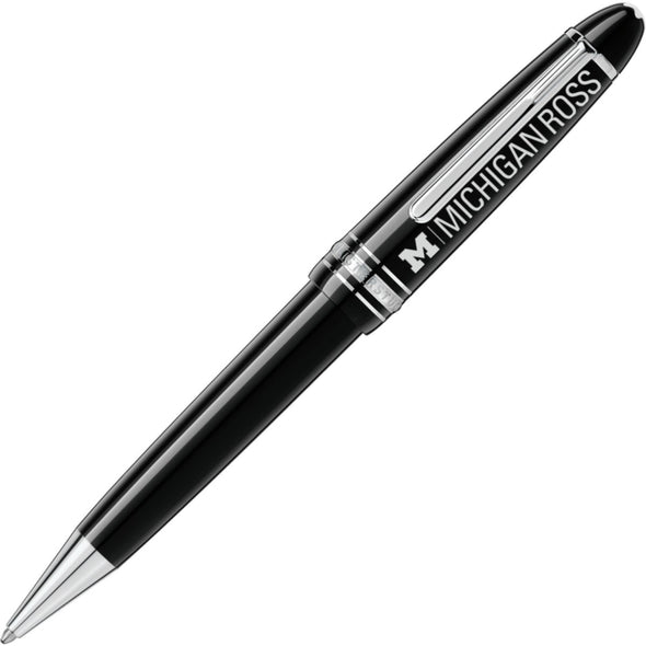Michigan Ross Montblanc Meisterstück LeGrand Ballpoint Pen in Platinum Shot #1