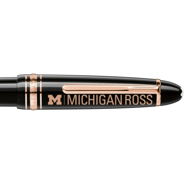 Michigan Ross Montblanc Meisterstück LeGrand Ballpoint Pen in Red Gold Shot #2