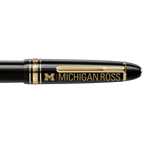 Michigan Ross Montblanc Meisterstück LeGrand Rollerball Pen in Gold Shot #2
