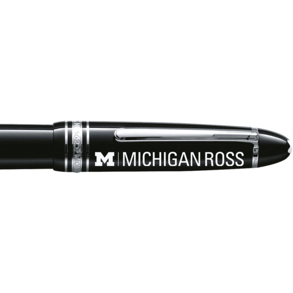 Michigan Ross Montblanc Meisterstück LeGrand Rollerball Pen in Platinum Shot #2