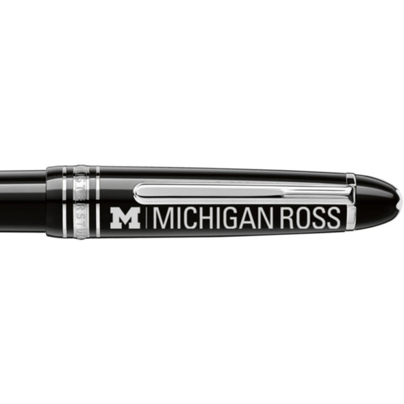 Michigan Ross Montblanc Meisterstück Midsize Platinum-Coated Ballpoint Pen Shot #2
