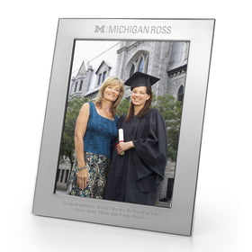 Michigan Ross Polished Pewter 8x10 Picture Frame Shot #1