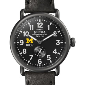 Michigan Ross Shinola Watch, The Runwell 41mm Black Dial Shot #1