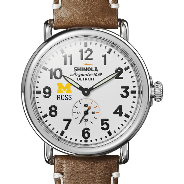 Michigan Ross Shinola Watch, The Runwell 41mm White Dial Shot #1