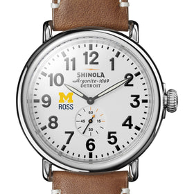 Michigan Ross Shinola Watch, The Runwell 47 mm White Dial Shot #1