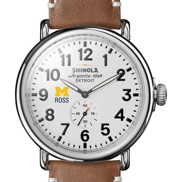 Michigan Ross Shinola Watch, The Runwell 47mm White Dial Shot #1