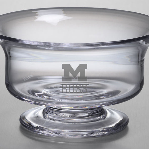 Michigan Ross Simon Pearce Glass Revere Bowl Med Shot #2