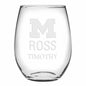 Michigan Ross Stemless Wine Glasses Made in the USA - Set of 2 Shot #1