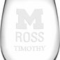 Michigan Ross Stemless Wine Glasses Made in the USA - Set of 4 Shot #3