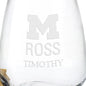 Michigan Ross Stemless Wine Glasses - Set of 4 Shot #3