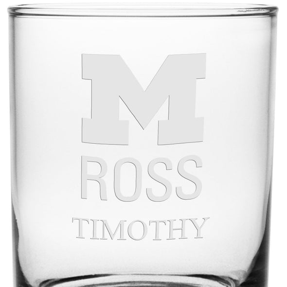 Michigan Ross Tumbler Glasses - Set of 2 Made in USA Shot #3