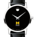 Michigan Ross Women's Movado Museum with Leather Strap