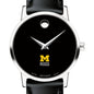 Michigan Ross Women's Movado Museum with Leather Strap Shot #1