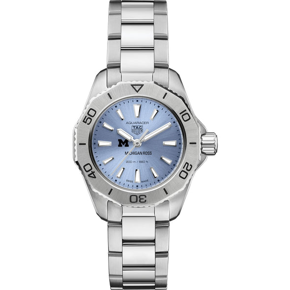 Michigan Ross Women&#39;s TAG Heuer Steel Aquaracer with Blue Sunray Dial Shot #2