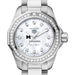 Michigan Ross Women's TAG Heuer Steel Aquaracer with Diamond Dial & Bezel