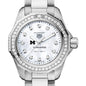 Michigan Ross Women's TAG Heuer Steel Aquaracer with Diamond Dial & Bezel Shot #1