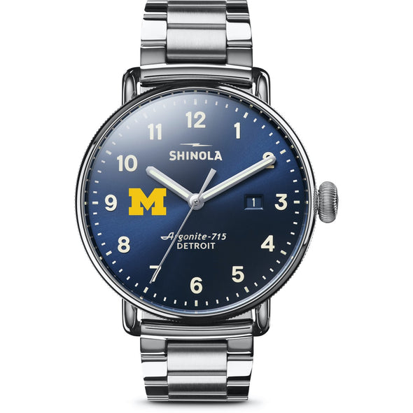 Michigan Shinola Watch, The Canfield 43 mm Blue Dial Shot #2
