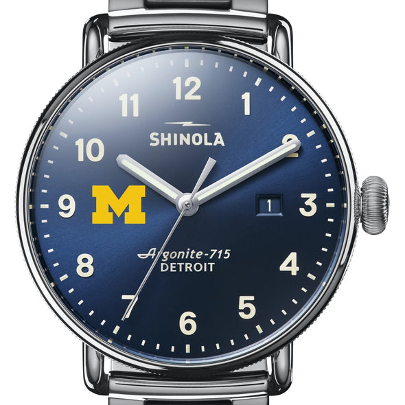 Michigan Shinola Watch, The Canfield 43mm Blue Dial Shot #1
