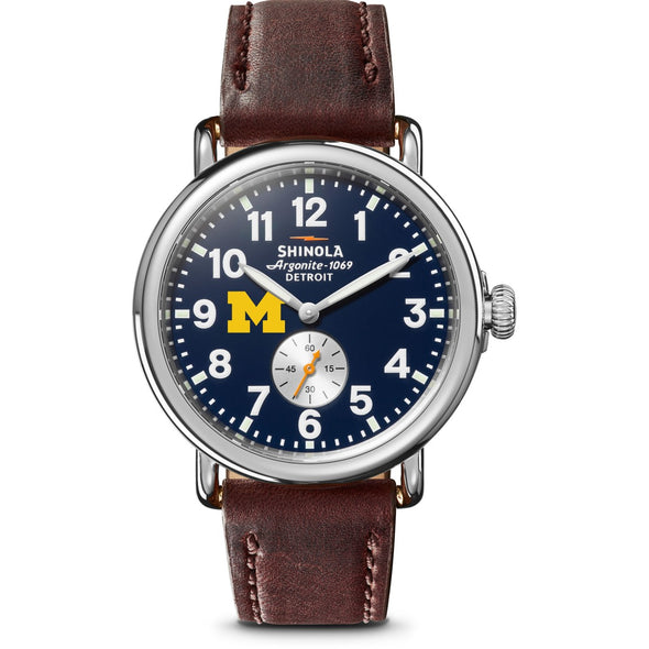 Michigan Shinola Watch, The Runwell 41 mm Midnight Blue Dial Shot #2