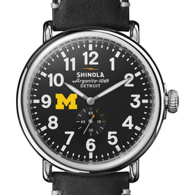 Michigan Shinola Watch, The Runwell 47 mm Black Dial Shot #1