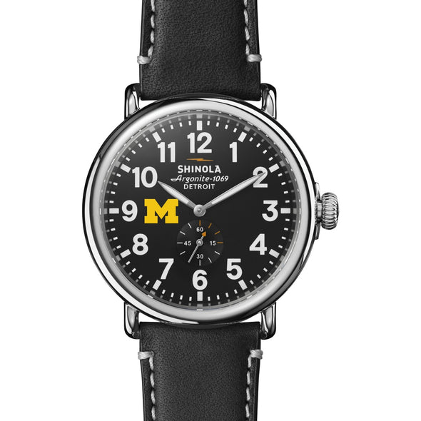 Michigan Shinola Watch, The Runwell 47 mm Black Dial Shot #2