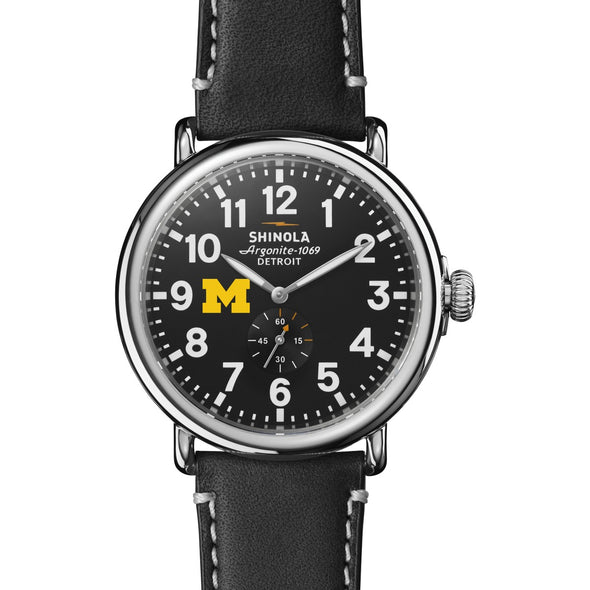 Michigan Shinola Watch, The Runwell 47mm Black Dial Shot #2