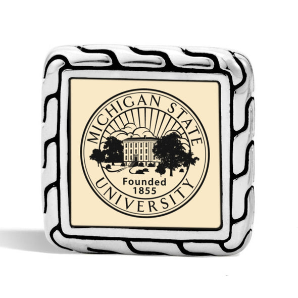 Michigan State Cufflinks by John Hardy with 18K Gold Shot #3