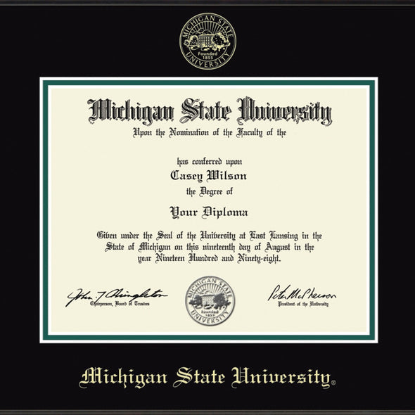 Michigan State Frame Michigan State Diploma Frame - Fidelitas | M.LaHart & Co.