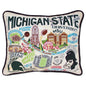Michigan State Embroidered Pillow Shot #1