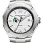 Michigan State Men's Baume et Mercier 42mm Riviera Watch with White Dial & Bracelet Shot #1