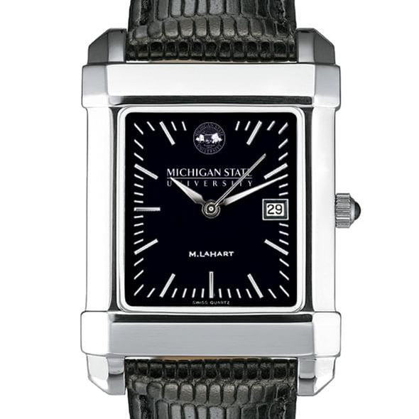 Michigan State Men's Black Quad with Leather Shot #1