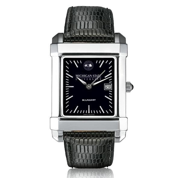 Michigan State Men's Black Quad with Leather Shot #2