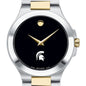 Michigan State Men's Movado Collection Two-Tone Watch with Black Dial Shot #1