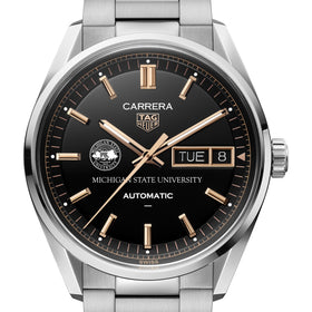 Michigan State Men's TAG Heuer Carrera Day-Date Automatic with Black Dial Shot #1
