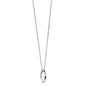 Michigan State Monica Rich Kosann Poesy Ring Necklace in Silver Shot #2