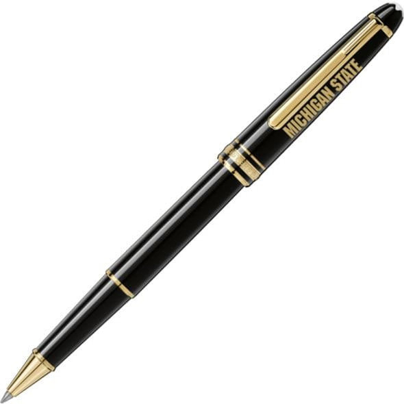 Michigan State Montblanc Meisterstück Classique Rollerball Pen in Gold Shot #1