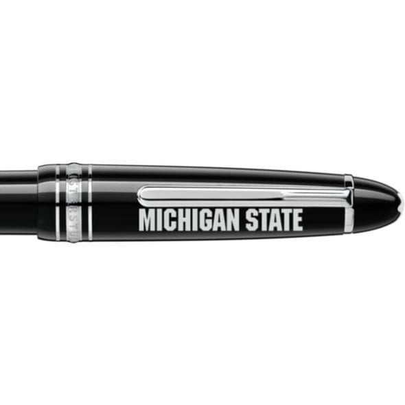 Michigan State Montblanc Meisterstück LeGrand Ballpoint Pen in Platinum Shot #2