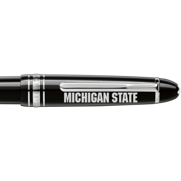 Michigan State Montblanc Meisterstück Midsize Platinum-Coated Ballpoint Pen Shot #2