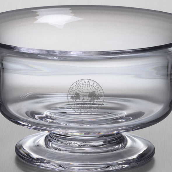 Michigan State Simon Pearce Glass Revere Bowl Med Shot #2