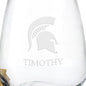 Michigan State Stemless Wine Glasses - Set of 2 Shot #3