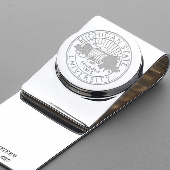 Michigan State Sterling Silver Money Clip Shot #2