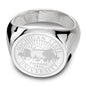 Michigan State Sterling Silver Round Signet Ring Shot #2