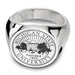 Michigan State Sterling Silver Round Signet Ring