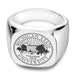 Michigan State Sterling Silver Square Cushion Ring