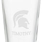 Michigan State University 16 oz Pint Glass- Set of 2 Shot #3