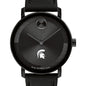 Michigan State University Men's Movado BOLD with Black Leather Strap Shot #1