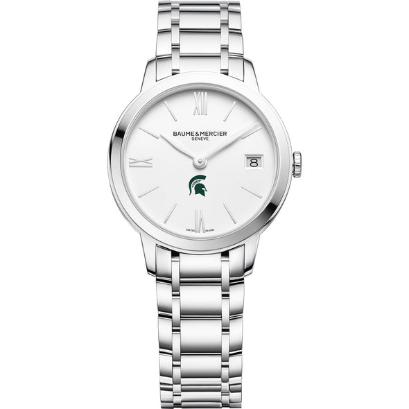 Michigan State Women's Baume et Mercier 31mm Classima Watch with White Dial & Bracelet Shot #2