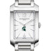 Michigan State Women's Baume et Mercier 35X22mm Hampton Watch with Silver Dial & Bracelet