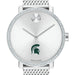 Michigan State Women's Movado Bold with Crystal Bezel & Mesh Bracelet